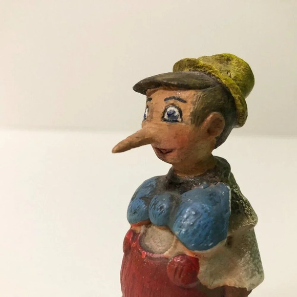 Vintage Pinocchio Figure Walt Disney Chicago 4.5 Inch Tall Flaws - Picture 16 of 16